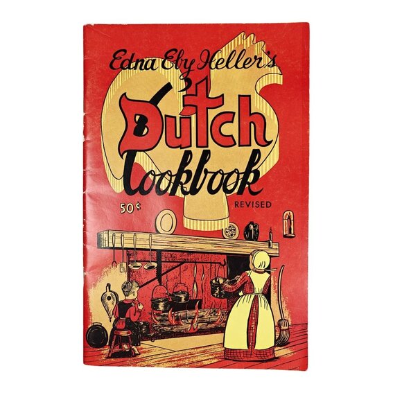 Vintage Edna Eby Heller Dutch Cookbook 1960 Pennsylvania Local Ethnic Recipes - Picture 1 of 6